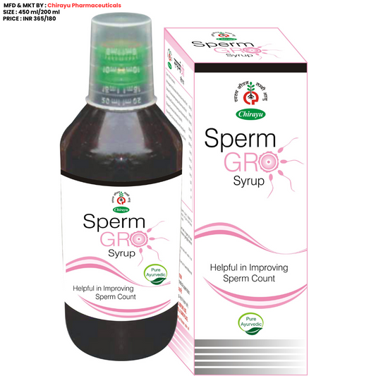 SPERM GROW SYRUP: Ayurvedic/Natural Syrup Helps in Improving Sperm Count