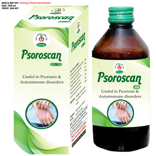 PSOROSCAN OIL: Ayurvedic/Natural Oil Useful in Psoriasis